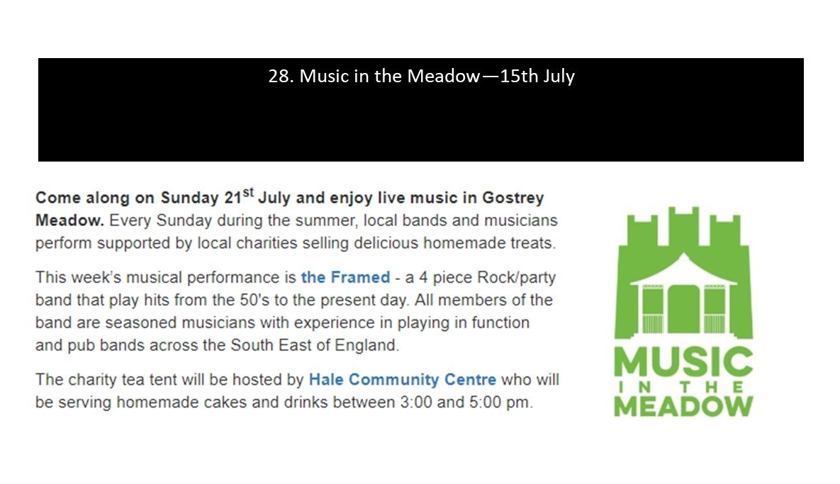 Music in the Meadow - 15th July